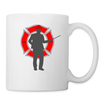 Feuerwehrmann - Tasse - Weiß - Rechts