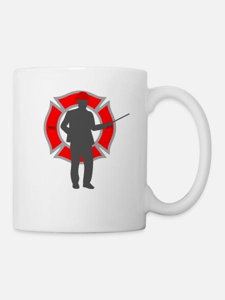 Feuerwehrmann - Tasse - Weiß