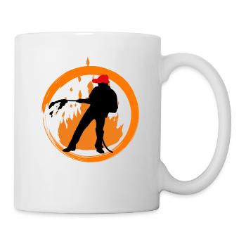 Feuerwehrmann - Tasse - Weiß - Rechts