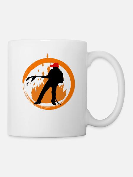 Feuerwehrmann - Tasse - Weiß