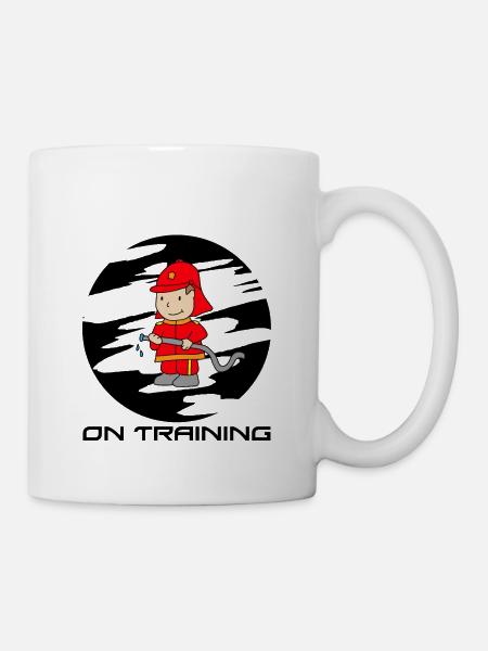 Feuerwehrmann - Tasse - Weiß