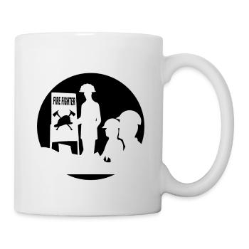 Feuerwehrmann - Tasse - Weiß - Rechts