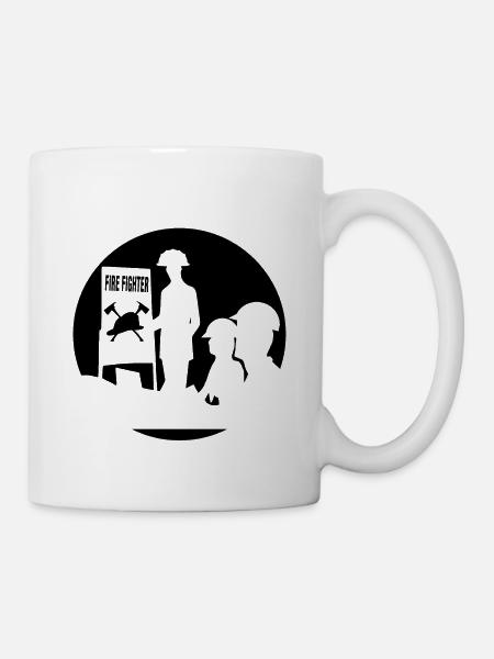 Feuerwehrmann - Tasse - Weiß
