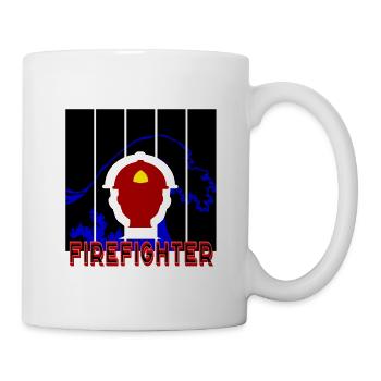 Feuerwehrmann - Tasse - Weiß - Rechts