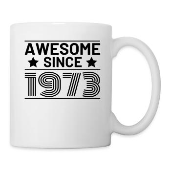 Génial depuis 1973 anniversaire dictons rétro - Mug blanc - blanc - Droite