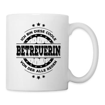Betreuerin Geburtstag Betreuertätigkeit Geschenk - Tasse - Weiß - Rechts
