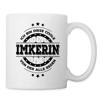 Imkerin Geburtstag Bienenzüchterin Geschenk - Tasse - Weiß - Rechts