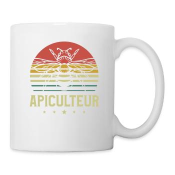 Drapeau Français Apiculture Apiculteur - Tasse - Weiß - Rechts