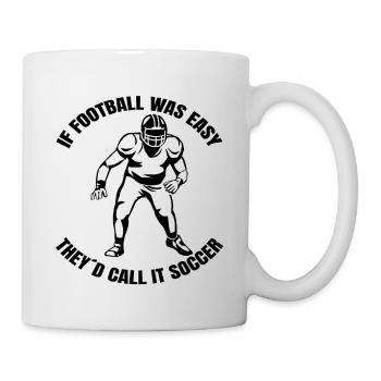 American Footballfan Football Footballtrainer - Tasse - Weiß - Rechts