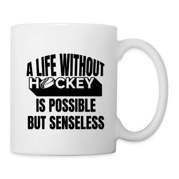 Wintersport Eishockey Eishockeyteam Geschenk - Tasse - Weiß - Rechts