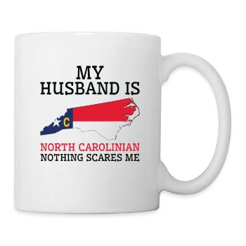 Rien ne me fait peur mari de Caroline du Nord - Mug blanc - blanc - Droite