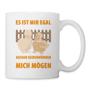 Seidenhühner Ich Will Das Seidenhühner Mich Mögen - Tasse - Weiß - Rechts
