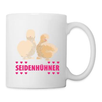 Ich Bin Vielleicht Verrückt Aber Meine Seidenhühne - Tasse - Weiß - Rechts