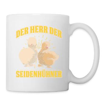 Der Herr Der Seidenhühner Hühnerbauer - Tasse - Weiß - Rechts