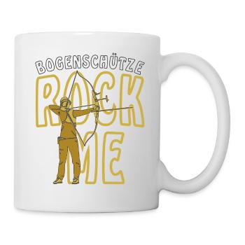 BOGENSCHÜTZE ROCK ME - Tasse - Weiß - Rechts