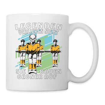 TISCHFUSSBALL LEGENDEN VERLIEREN NICHT - Tasse - Weiß - Rechts