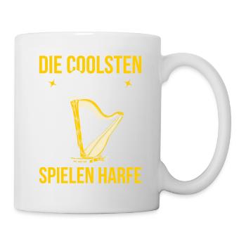 Die Coolsten Omas Spielen Harfe Geschenk - Tasse - Weiß - Rechts