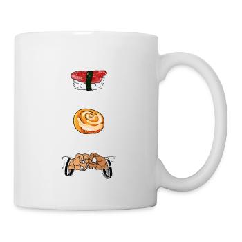Drôle BJJ Sports Foodie Sushi Cinnamon Jiu Jitsu R - Mug blanc - blanc - Droite