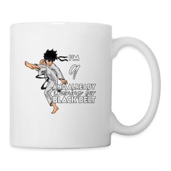 J’ai 9 ans - Garçon Karaté - Mug blanc - blanc - Droite
