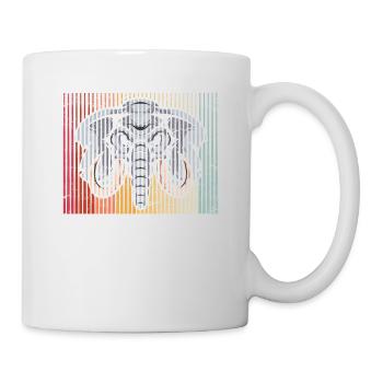 Vintage Elephant Lover Retro Graphic Elephants Kid - Mug blanc - blanc - Droite