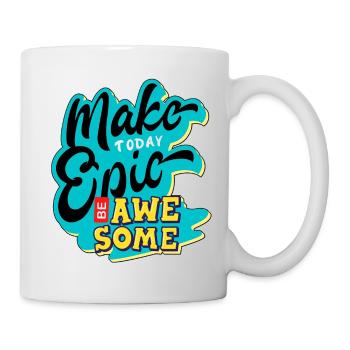 Journée épique. - Mug blanc - blanc - Droite