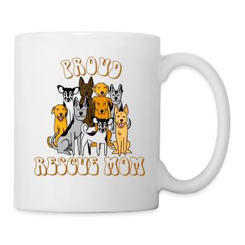 Hunde Adoption Mama - Tasse - Weiß - Rechts