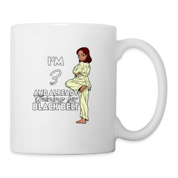 I’m 3 - Karaté fille - Mug blanc - blanc - Droite