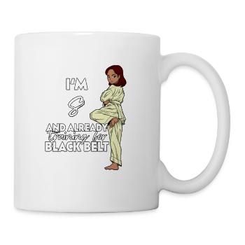 I'm 8 - Girl Karate - Mug - white - Right