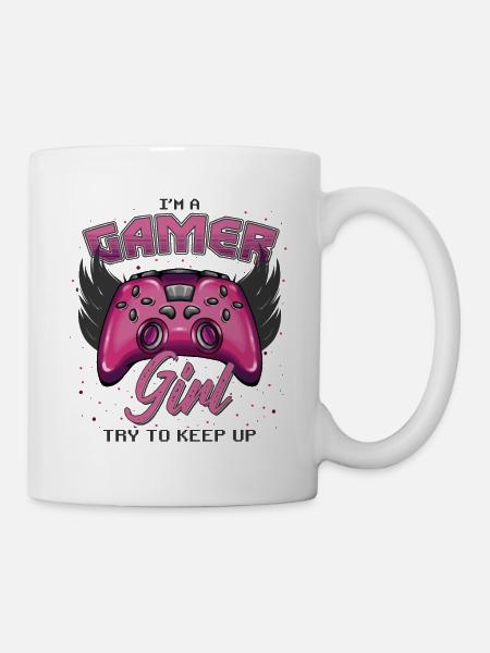 gamer girl design - Mug - white