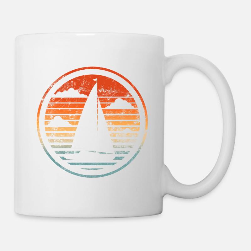 Sailboat Vintage Sailing Ship Sailing Passion - Mug - white