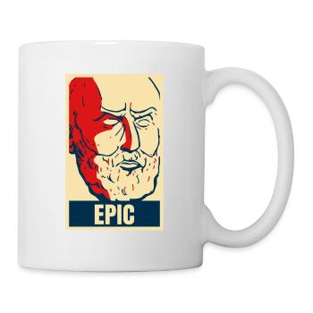Les citations stoïciennes d’Epictète sont épiques. - Mug blanc - blanc - Droite