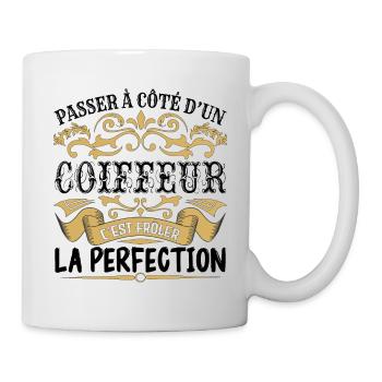 Coiffeur | le Meilleur cadeau Coiffeur - Mug blanc - blanc - Droite