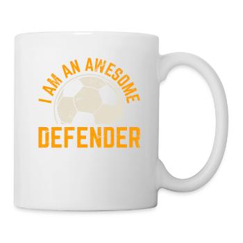 I'm An Awesome Defender Soccer Player Matching Tea - Tasse - Weiß - Rechts