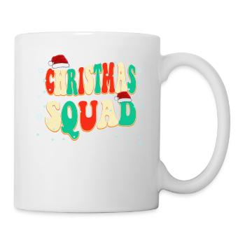 Cool Vintage Christmas Design Christmas Squad - Mug - white - Right