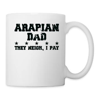 Père du cheval - Arabe - Mug blanc - blanc - Droite