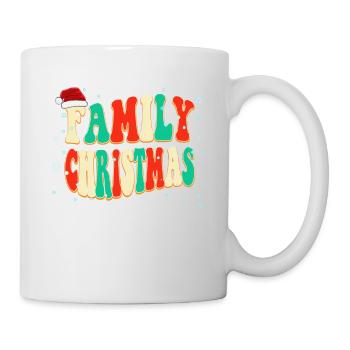 Noël en famille Vintage Snow Classic Noël - Mug blanc - blanc - Droite