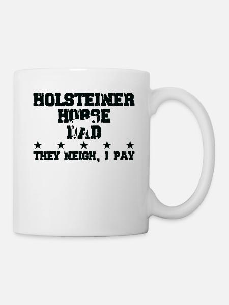 Pferdes Vater - Holsteiner Pferd - Tasse - Weiß