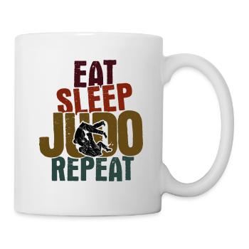 Japanischer Kampfsport Judo - Tasse - Weiß - Rechts
