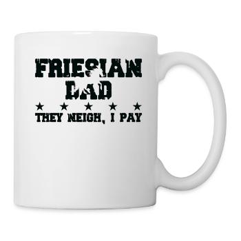 Pferdedad - Frison - Mug blanc - blanc - Droite