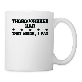 Horse father - thoroughbred - Mug - white - Right