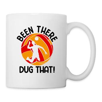Volleyballer Spruch Für Volleyballspiel Volleyball - Tasse - Weiß - Rechts