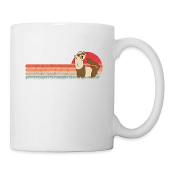 Ferret Retro Weasel Vintage - Mug blanc - blanc - Droite