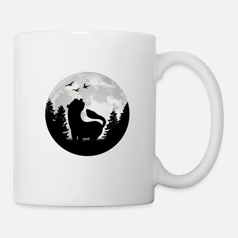 Ferret Moon Ferret Weasel - Mug blanc - blanc