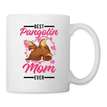 Best Pangolin Mom Ever Pangolin Mama - Tasse - Weiß - Rechts