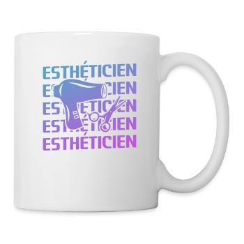 Retro Esthéticien Cosmétologie - Mug blanc - blanc - Droite