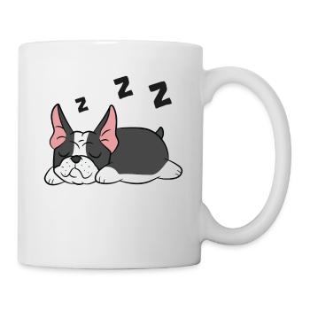 Boston Terrier Hund Schlafanzug Lustig - Tasse - Weiß - Rechts