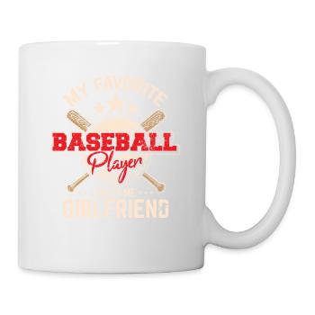 My Favorite Baseball Player Calls Me Girlfriend Su - Mug - white - Right
