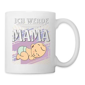 ICH WERDE MAMA - Tasse - Weiß - Rechts