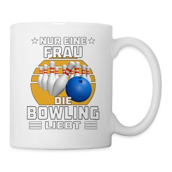 FRAU DIE BOWLING LIEBT - Tasse - Weiß - Rechts