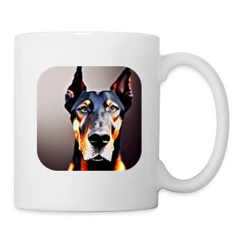 Doberman - Mug blanc - blanc - Droite
